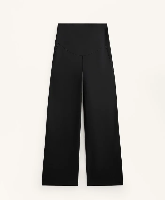 Pantaloni premaman caldi a gamba dritta Pantaloni premaman caldi a gamba dritta
