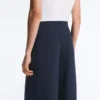 Pantaloni Soft Touch in modal morbido al tatto con dettagli a righe marinare Pantaloni Soft Touch in modal morbido al tatto con dettagli a righe marinare