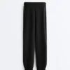 Pantaloni tuta aderenti in modal a costine Soft Touch