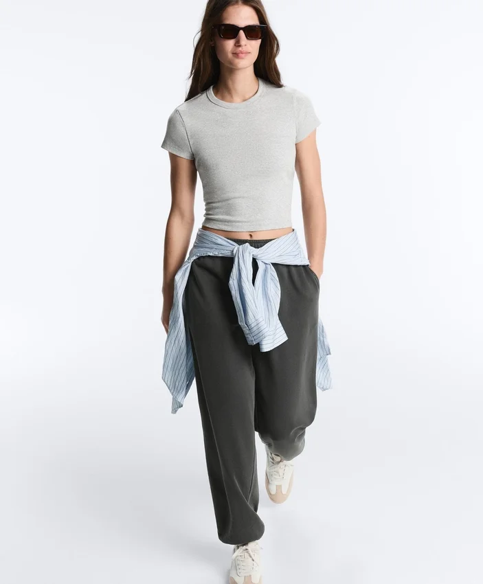 Pantaloni tuta in misto cotone Pantaloni tuta in misto cotone