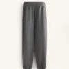Pantaloni tuta in modal melange spazzolato
