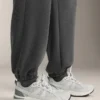 Pantaloni tuta in modal melange spazzolato