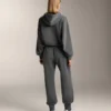 Pantaloni tuta in modal melange spazzolato