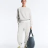Pantaloni tuta in pile misto cotone Pantaloni tuta in pile misto cotone