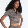Polo a maniche corte a righe Comfortlux in pantaloncini