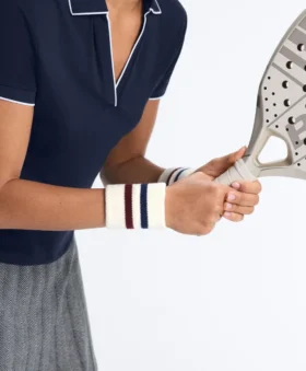 Polsini sportivi in misto cotone a righe