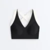 Reggiseno sportivo a contrasto Perfect-Adapt a sostegno medio