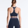 Reggiseno sportivo a sostegno medio compressivo con coppe in gomma
