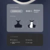Reggiseno sportivo a sostegno medio compressivo con coppe in gomma