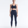 Reggiseno sportivo a sostegno medio compressivo con coppe in gomma