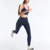 Reggiseno sportivo a sostegno medio compressivo con coppe in gomma
