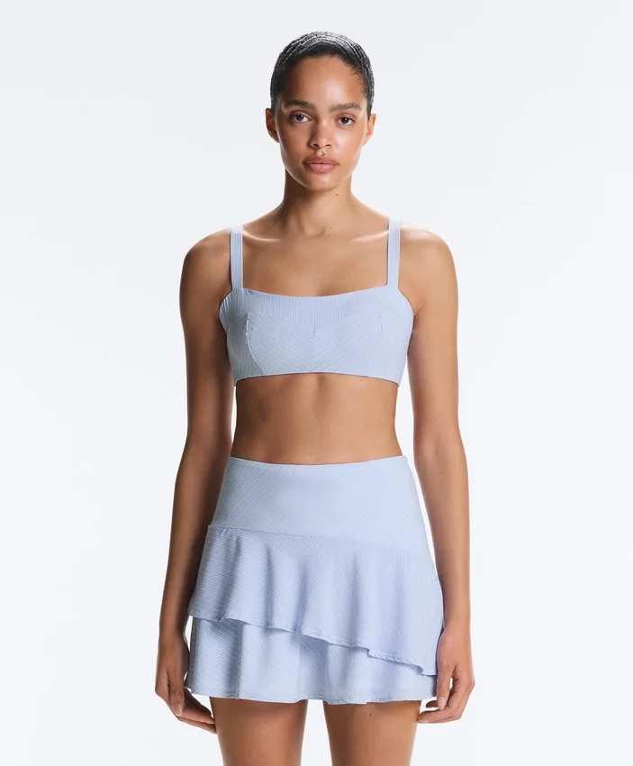 Reggiseno sportivo a sostegno medio con strisce diritte Reggiseno sportivo a sostegno medio con strisce diritte