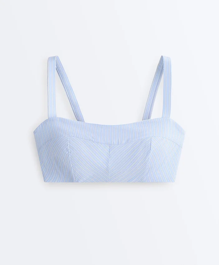 Reggiseno sportivo a sostegno medio con strisce diritte Reggiseno sportivo a sostegno medio con strisce diritte