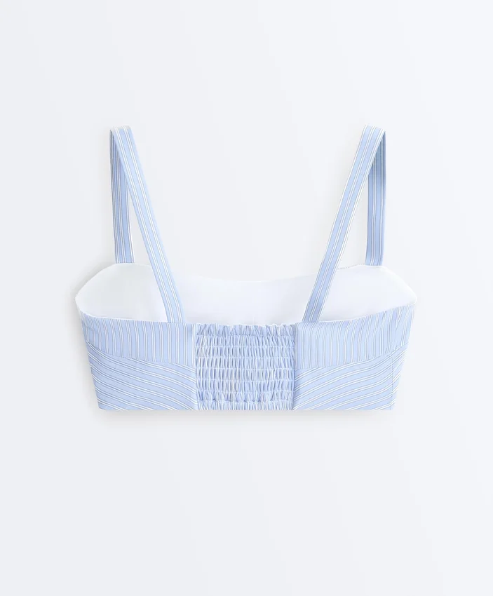 Reggiseno sportivo a sostegno medio con strisce diritte Reggiseno sportivo a sostegno medio con strisce diritte