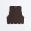 Reggiseno sportivo compressivo a sostegno medio con effetto ondulato