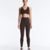Reggiseno sportivo compressivo a sostegno medio con effetto ondulato