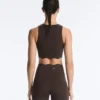 Reggiseno sportivo compressivo a sostegno medio con effetto ondulato