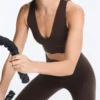 Reggiseno sportivo compressivo a sostegno medio con effetto ondulato