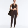 Reggiseno sportivo compressivo a sostegno medio con effetto ondulato