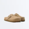 Sabot in pelle crosta con fibbia Sabot in pelle crosta con fibbia