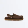 Sabot in pelle crosta con fibbia Sabot in pelle crosta con fibbia