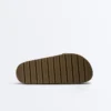 Sandali con plateau in pelle crosta con fibbia