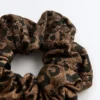 Scrunchie grande in jacquard leopardato Scrunchie grande in jacquard leopardato