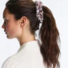 Scrunchie maxi a righe in 100% cotone