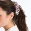 Scrunchie maxi a righe in 100% cotone