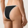 Slip bikini a copertura media con lacci e bordi a contrasto