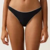 Slip Bikini a copertura media con taglio a U e bordino