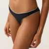 Slip Bikini a copertura media con taglio a U e bordino