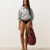 Slip Bikini a copertura media con taglio a U e bordino