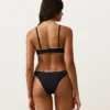 Slip Bikini a copertura media con taglio a U e bordino