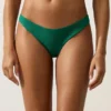 Slip bikini a copertura media con taglio a U in piqué Slip bikini a copertura media con taglio a U in piqué