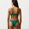Slip bikini a copertura media con taglio a U in piqué Slip bikini a copertura media con taglio a U in piqué
