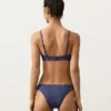 Slip bikini a copertura media con taglio a U in tessuto a quadretti Slip bikini a copertura media con taglio a U in tessuto a quadretti