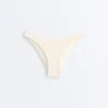 Slip bikini a copertura media con taglio a U in tessuto stropicciato Slip bikini a copertura media con taglio a U in tessuto stropicciato