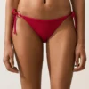 Slip bikini a copertura media con tessuto a nido d’ape e lacci Slip bikini a copertura media con tessuto a nido d’ape e lacci