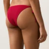 Slip bikini a copertura media con tessuto a nido d’ape e lacci Slip bikini a copertura media con tessuto a nido d’ape e lacci