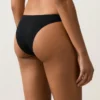 Slip bikini a copertura media in piqué con taglio a U Slip bikini a copertura media in piqué con taglio a U
