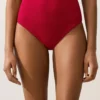 Slip bikini a vita alta con trama a nido d’ape Slip bikini a vita alta con trama a nido d’ape