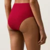 Slip bikini a vita alta con trama a nido d’ape Slip bikini a vita alta con trama a nido d’ape