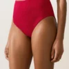 Slip bikini a vita alta con trama a nido d’ape Slip bikini a vita alta con trama a nido d’ape