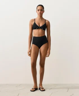 Slip bikini a vita alta modellante