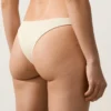 Slip bikini brasiliano con taglio a U in tessuto stropicciato Slip bikini brasiliano con taglio a U in tessuto stropicciato