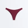Slip bikini brasiliano in jacquard a quadretti mini con taglio a U Slip bikini brasiliano in jacquard a quadretti mini con taglio a U