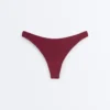 Slip bikini brasiliano in jacquard a quadretti mini con taglio a U Slip bikini brasiliano in jacquard a quadretti mini con taglio a U