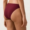 Slip bikini classico in jacquard a mini quadri