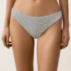 Slip bikini classico in jacquard a pois Slip bikini classico in jacquard a pois